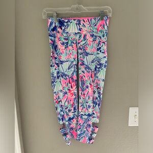 Lilly Pulitzer Leggings Women’s XS UPF 50+ Weekender Cropped Cabana Cocktail